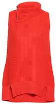 Thumbnail for your product : Elie Tahari Susanita Zip-detailed Ribbed Wool And Cashmere-blend Top