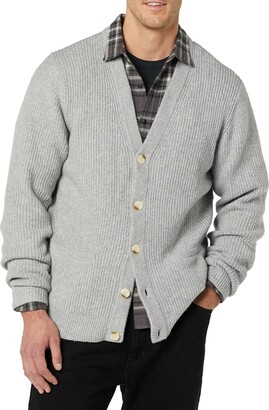 Essentials Long-Sleeve Soft Touch Cardigan Sweater M Noir