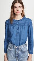 Thumbnail for your product : Madewell Hadley Pintuck Chambray Top