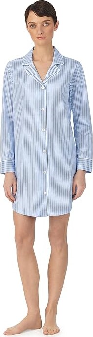Lauren Ralph Lauren Paisley Print Long Sleeve Notch Collar Woven Pajama Set  | Dillard's