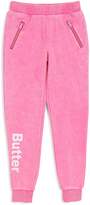 Thumbnail for your product : Butter Shoes Girls' Mineral-Wash Fleece Joggers