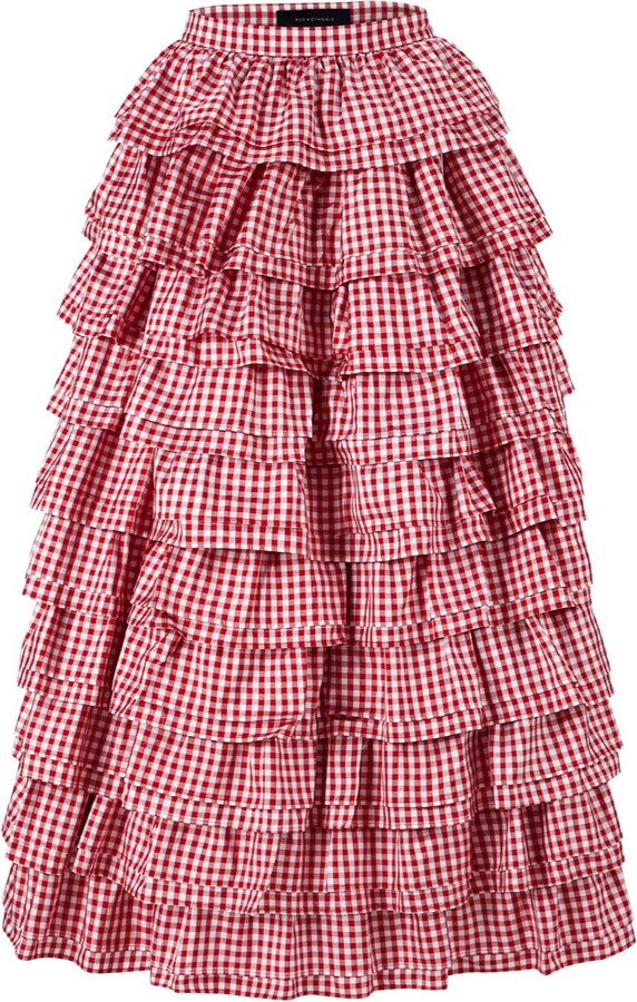 Rue Agthonis Red Gosse Rouge Skirt