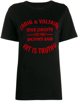 Zadig & Voltaire slogan print T-shirt