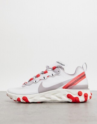 nike react element 55 trainers in red