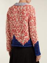 Thumbnail for your product : Burberry Intarsia Knit Sweater - Womens - Red