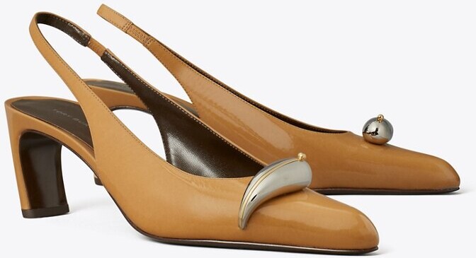 Pierced Slingback Heel