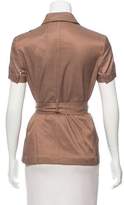Thumbnail for your product : Blumarine Collared Short Sleeve Top