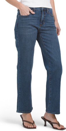 TJMAXX Hailey Mid Rise Straight Ankle Jeans For Women, Spandex/Cotton/Polyester