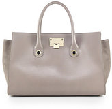 Thumbnail for your product : Jimmy Choo Riley Leather & Suede Tote