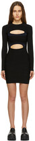 Thumbnail for your product : Dion Lee Black & Navy Double Hosiery Mini Dress