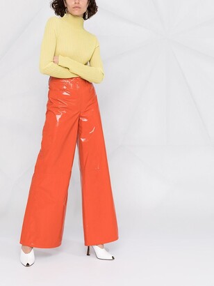 REMAIN Patent Wide-Leg Trousers