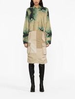 Thumbnail for your product : we11done Patchwork Cargo Skirt