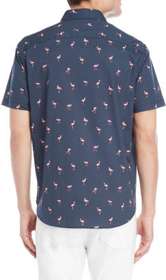 English Laundry Con.Struct Flamingo Short Sleeve Shirt