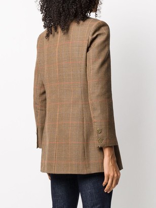 L'Autre Chose Houndstooth Double-Breasted Blazer