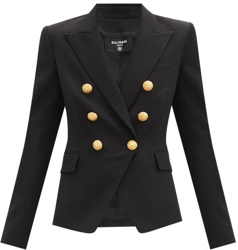 balmain coat womens