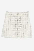 Thumbnail for your product : Topshop Crystal Trim Boucle Mini Skirt