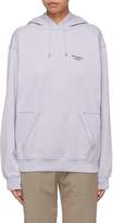 Thumbnail for your product : Acne Studios Logo embroidered panelled oversized hoodie