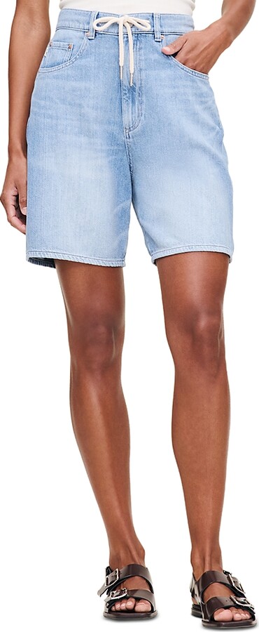 DL1961 Taylor Aura Drawstring High Rise Denim Shorts
