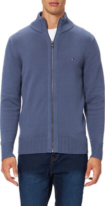 Tommy Hilfiger Men's Chunky Cotton Zip Through Cardigan Sweater - ShopStyle