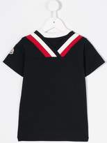 Thumbnail for your product : Moncler Kids contrast-insert T-shirt