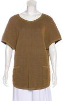 Thumbnail for your product : Alaia Crew Neck Linen Top