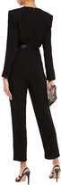 Thumbnail for your product : Maje Satin-trimmed Stretch-crepe Jumpsuit