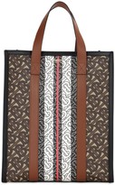 Thumbnail for your product : Burberry Sm Monogram & Canvas Tote Bag