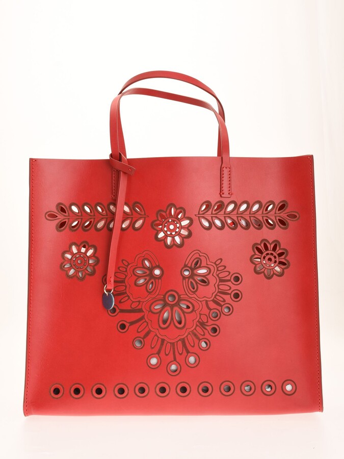 venom Bemyndigelse Afstem RED Valentino Embroidered Tote Bag - ShopStyle