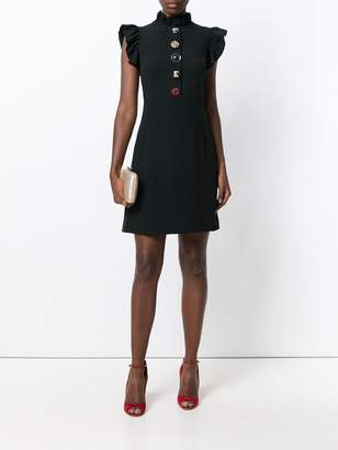 Dolce & Gabbana jewelled buttons cady dress