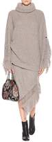 Thumbnail for your product : Stella McCartney Asymmetrical cashmere and wool skirt