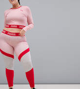 Thumbnail for your product : Puma Exclusive To Asos Marl Plus Colourblock Leggings