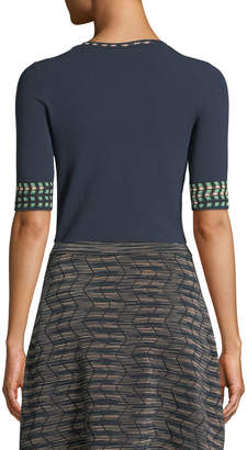M Missoni Space-Dyed A-Line Knit Skirt