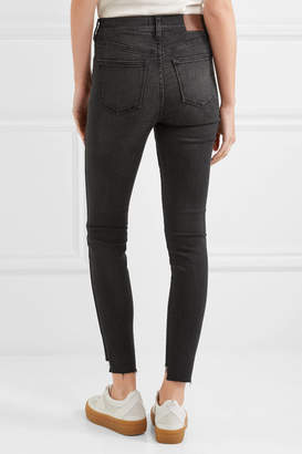 Madewell Frayed High-rise Skinny Jeans - Gray