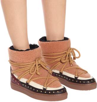 INUIKII Curly Sneaker shearling boots