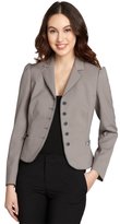 Thumbnail for your product : RED Valentino light grey wool-blend long sleeve blazer