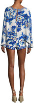 Thumbnail for your product : Camilla Long-Sleeve Cape Playsuit, Ring Of Roses