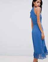 Thumbnail for your product : Warehouse Frill Detail Halter Maxi Dress