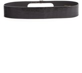 Thumbnail for your product : Dries Van Noten Double Buckle Croc Embossed Leather Belt