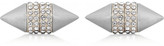 Thumbnail for your product : Givenchy Spike earrings in silver-tone brass and crystal