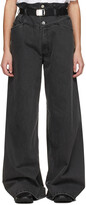 Thumbnail for your product : Raf Simons Black Sterling Ruby Edition Oversized Wide-Leg Jeans
