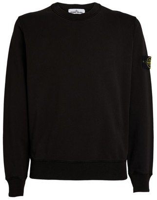 stone island brushed cotton sweatshirt