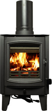 United States Stove Company Us Stove 750 Sq Ft Tiny Wood Stove, 75% Efficiency