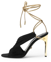 Thumbnail for your product : Diane von Furstenberg Angel Gold Wrap Sandal