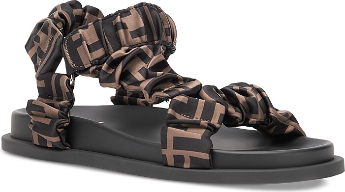 Fendi Women's Feel Ff Satin Slides