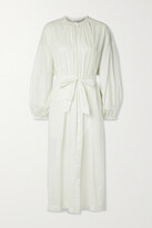 Thumbnail for your product : POUR LES FEMMES Mona Belted Cotton-voile Nightdress