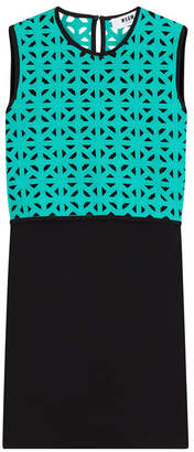 MSGM Cotton Sheath Dress with Crochet Top