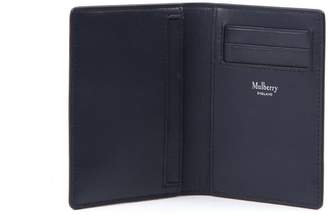 Mulberry Blue Embossed Leather Wallet