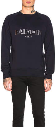 Balmain Paris Sweatshirt in Marine | FWRD