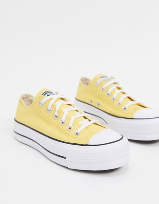 ladies yellow converse
