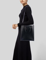 Thumbnail for your product : Sophie Hulme Leather Albion Tote Black